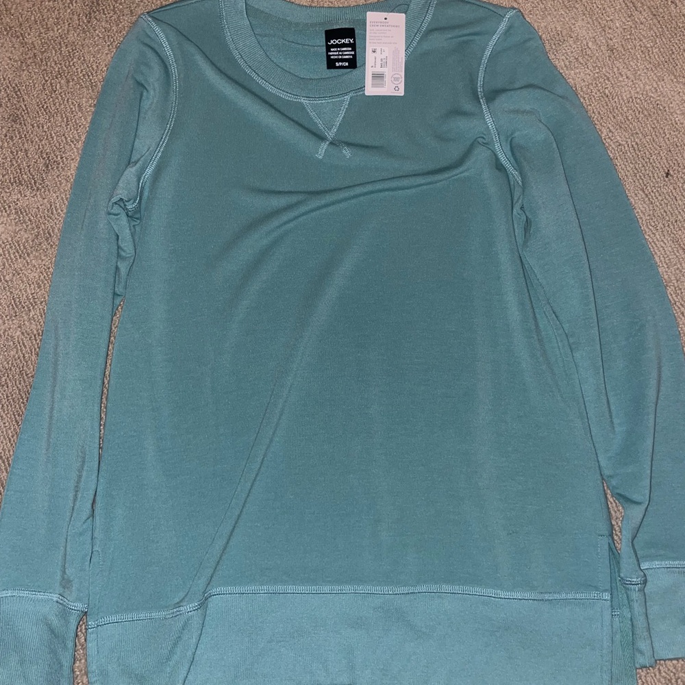 Jockey Aqua Long Sleeve Shirt